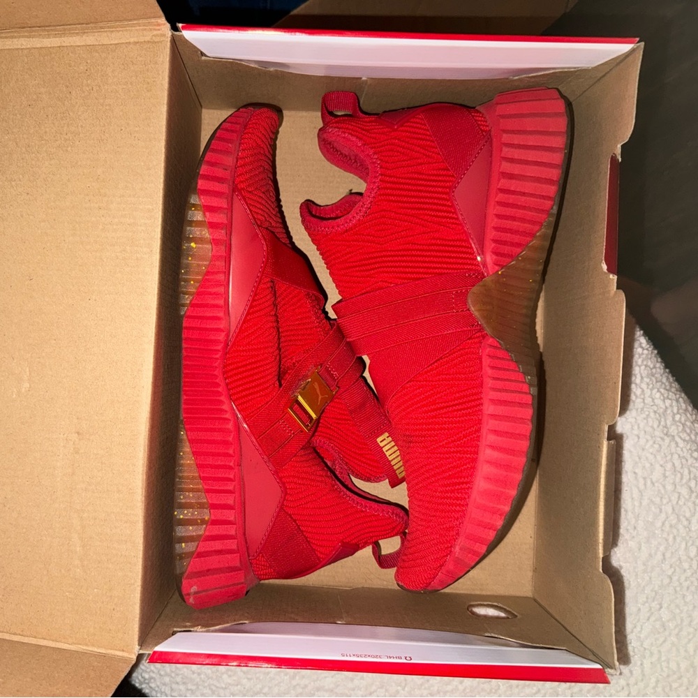 Puma red sneakers - worn once